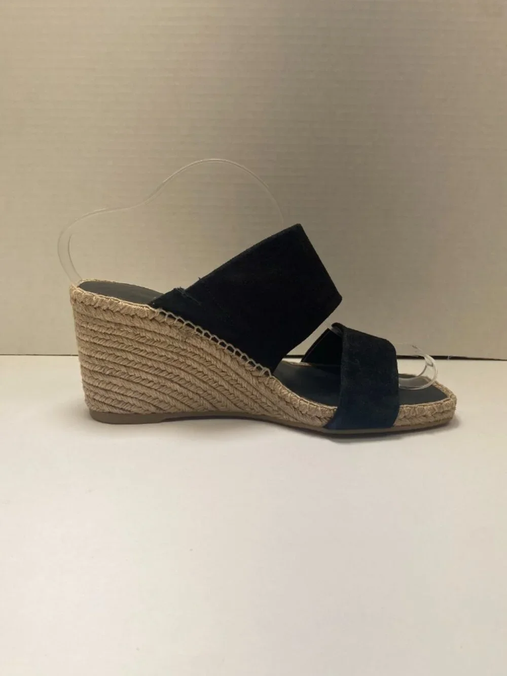Vince Women's Garlin Square Toe Crisscross Espadrille Wedge Sandals Sz 10
